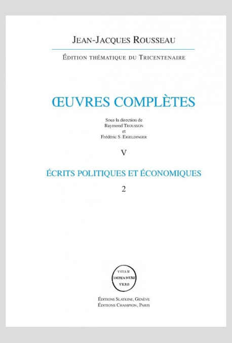 ÉCRITS POLITIQUES ET ÉCONOMIQUES VOL 2