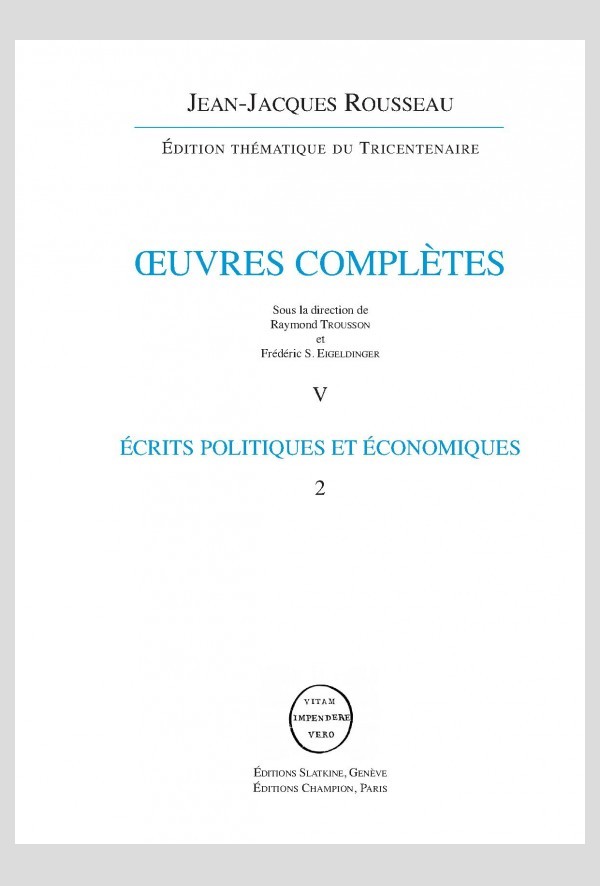 ÉCRITS POLITIQUES ET ÉCONOMIQUES VOL 2