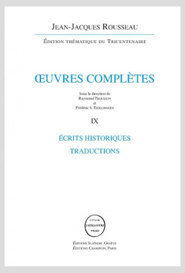 ÉCRITS HISTORIQUES, TRADUCTIONS