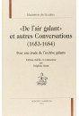 'DE L'AIR GALANT' ET AUTRES CONVERSATIONS (1653-1684).