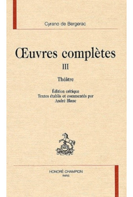 OEUVRES COMPLETES TOME III. THEATRE.