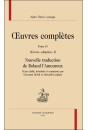 OC X. OEUVRES "ADAPTEES" II. NOUVELLE TRADUCTION DE ROLAND L'AMOUREUX