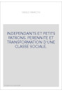 INDEPENDANTS ET PETITS PATRONS. PERENNITE ET TRANSFORMATION D'UNE CLASSE SOCIALE.