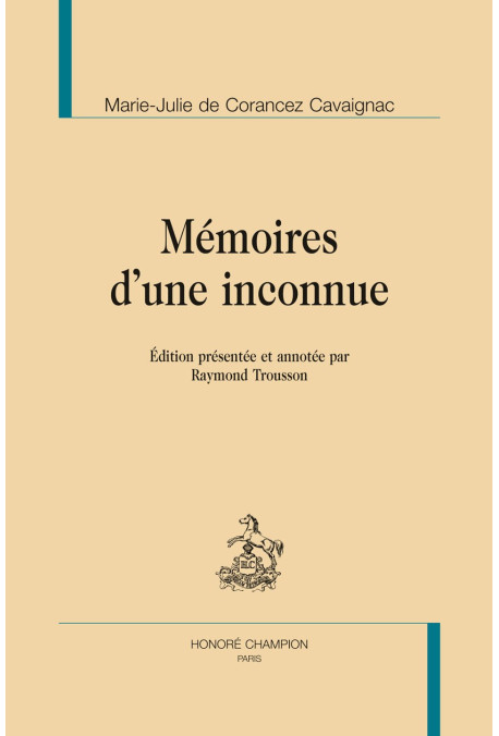 MÉMOIRES D'UNE INCONNUE