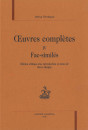 OEUVRES COMPLETES. T.IV. FAC-SIMILES.