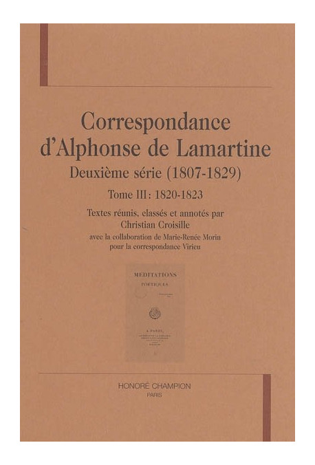 CORRESPONDANCE DEUXIEME SERIE (1807-1829). TOME III : 1820-1823