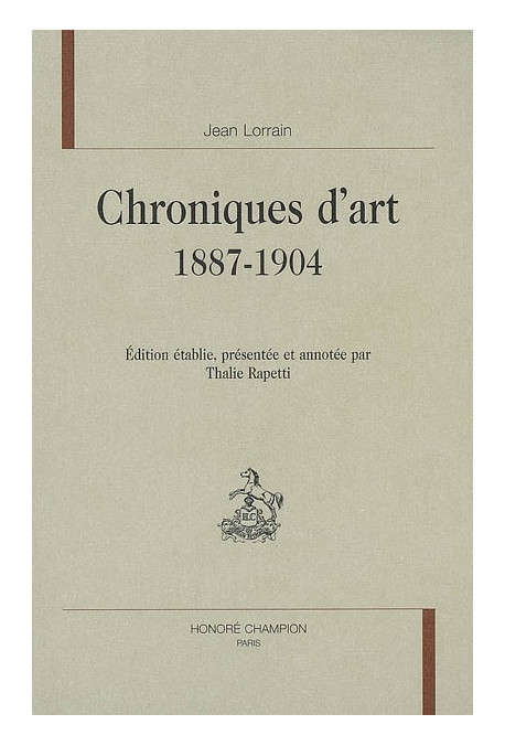 CHRONIQUES D'ART 1887-1904
