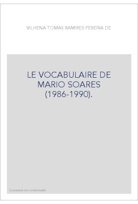 LE VOCABULAIRE DE MARIO SOARES (1986-1990).