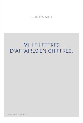 MILLE LETTRES D'AFFAIRES EN CHIFFRES.