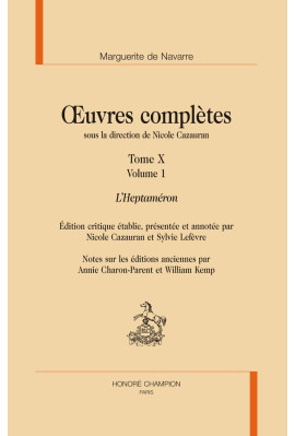 OEUVRES COMPLÈTES. TOME X. L'HEPTAMÉRON