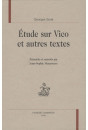 ETUDE SUR VICO ET AUTRES TEXTES