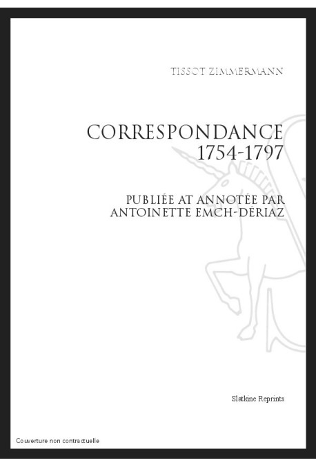 CORRESPONDANCE. 1754-1797
