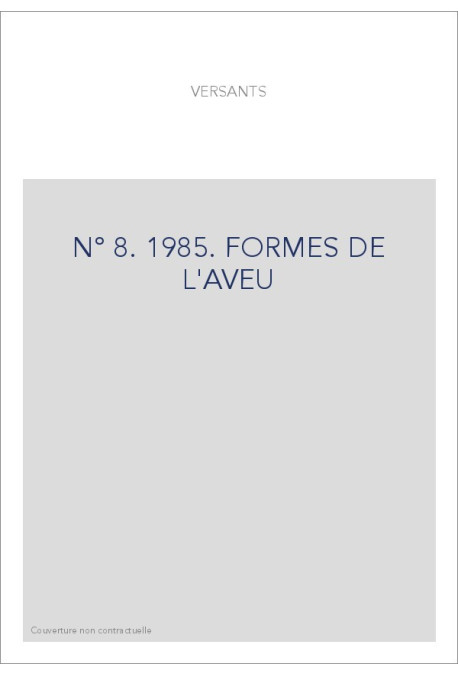VERSANTS 8  1985