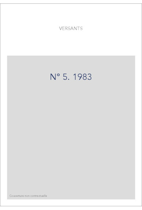 VERSANTS 5  1983