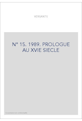 VERSANTS 15 1989