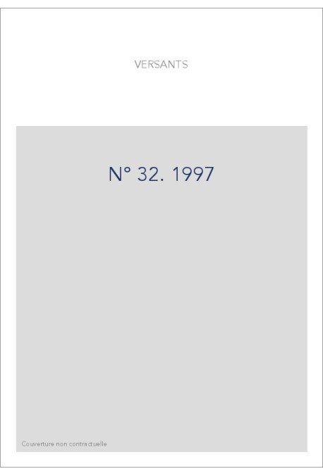 NUMERO 32/1997. NOUVELLE SERIE.