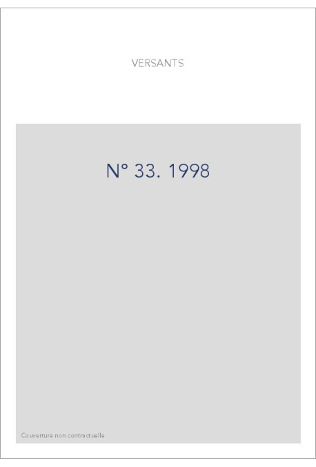 VERSANTS 33 1998