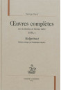 MALGRÉTOUT  OEUVRES COMPLÈTES 1870, I  SOUS LA DIRECTION DE BÉATRICE DIDIER