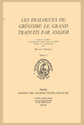 LES DIALOGUES DE GRÉGOIRE LE GRAND TRADUITS PAR ANGIER