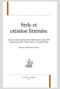 STYLE ET CREATION LITTERAIRE
