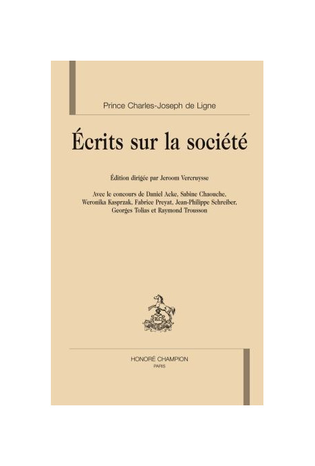 ECRITS SUR LA SOCIETE