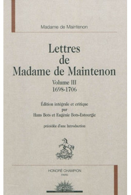 LETTRES. III-1698-1706