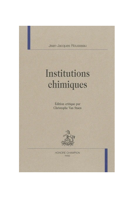 INSTITUTIONS CHIMIQUES