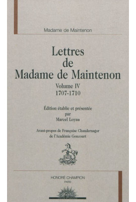LETTRES. IV- 1707-1710