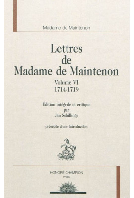 LETTRES. VI- 1714-1719