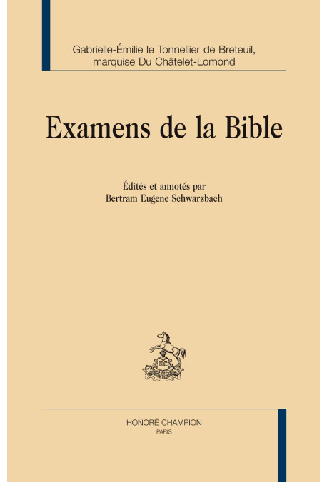 EXAMENS DE LA BIBLE