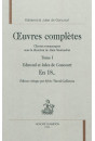 OEUVRES COMPLÈTES. OEUVRES ROMANESQUES SOUS LA DIRECTION DE ALAIN MONTANDON. TOME 1. EN 18..