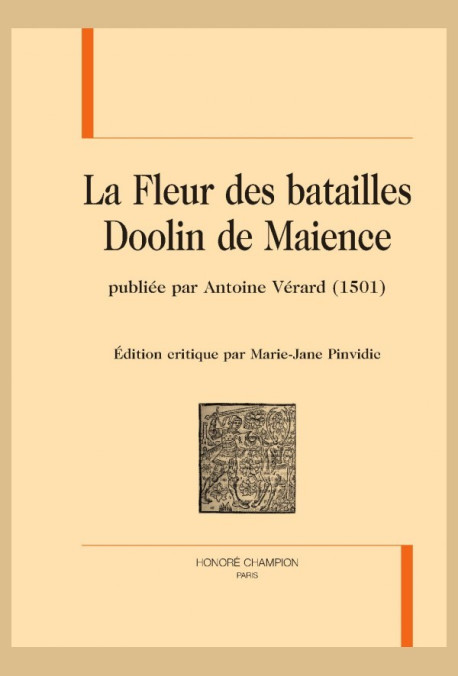 LA FLEUR DES BATAILLES  DOOLIN DE MAIENCE