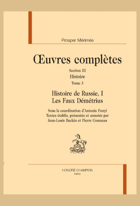 OC. SECTION III. T III. HISTOIRE DE RUSSIE 1. LES FAUX DÉMÉTRIUS