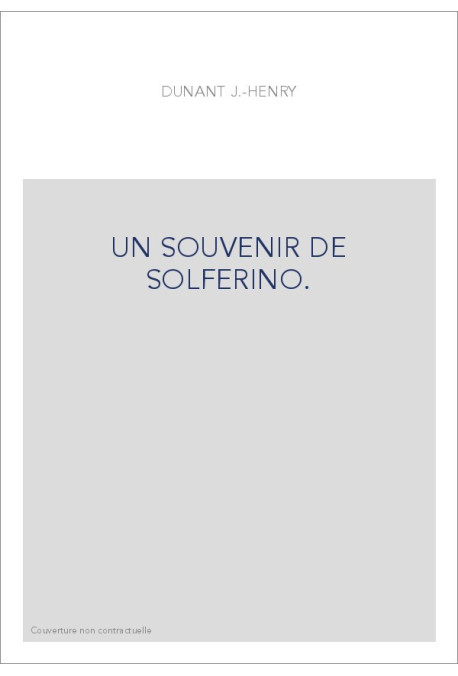 UN SOUVENIR DE SOLFERINO.