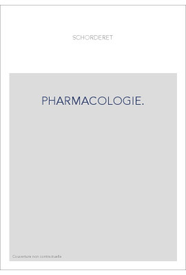 PHARMACOLOGIE.