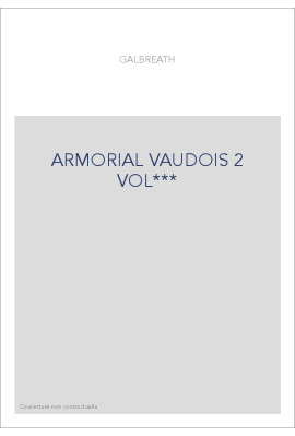 ARMORIAL VAUDOIS 2 VOL***