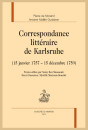 CORRESPONDANCE LITTÉRAIRE DE KARLSRUHE (15 JANVIER 1757 - 15 DÉCEMBRE 1759)