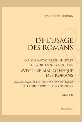 DE L'USAGE DES ROMANS
