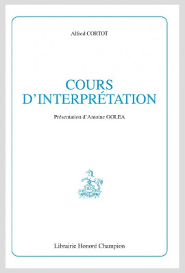 COURS D'INTERPRÉTATION