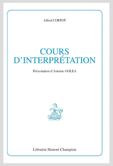 COURS D'INTERPRÉTATION