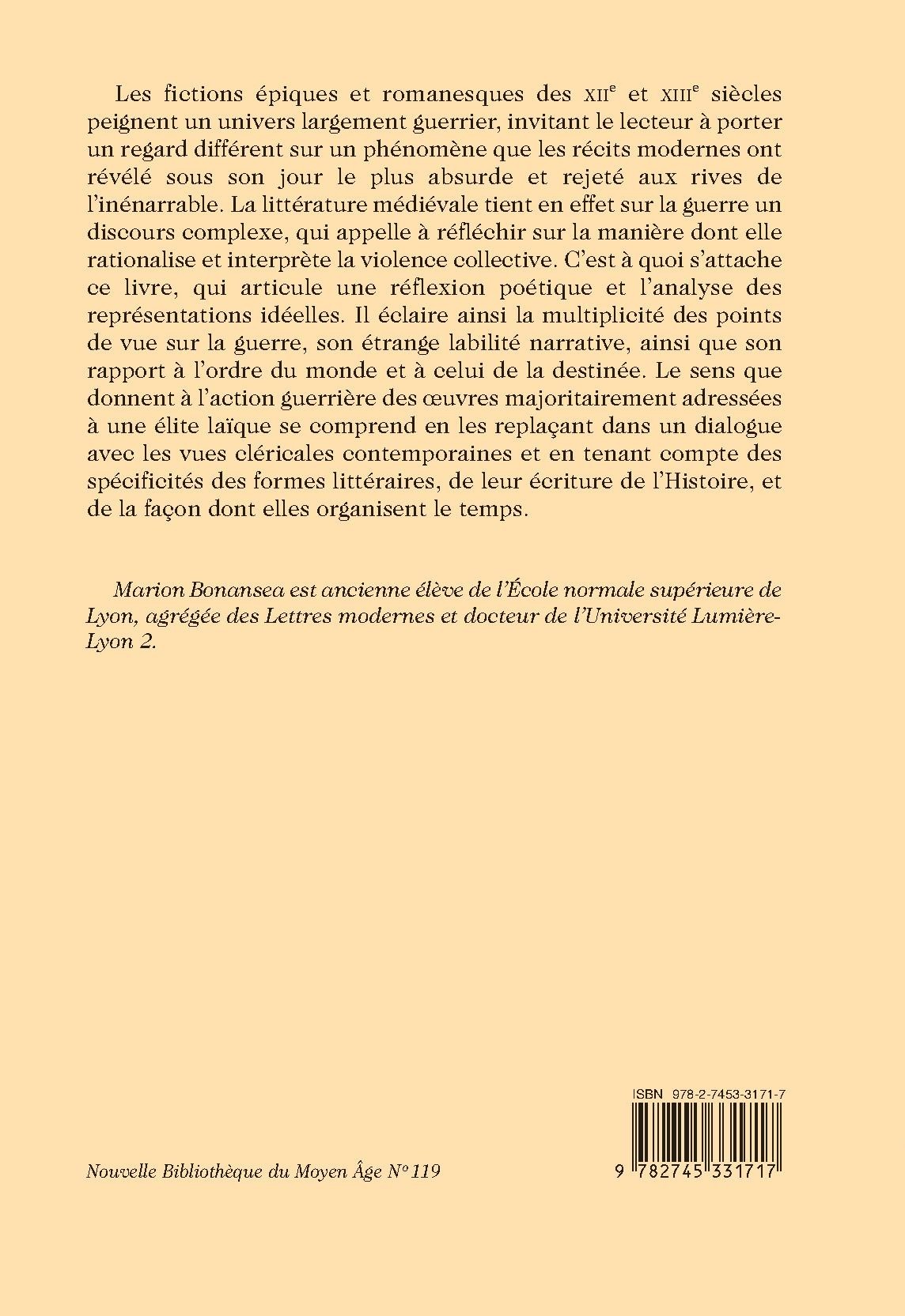 LE DISCOURS DE LA GUERRE DANS LA CHANSON DE GESTE ET LE ROMAN ARTHURIEN EN PROSE