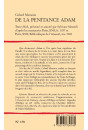 DE LA PENITANCE D'ADAM