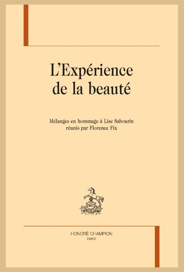 L'EXPÉRIENCE DE LA BEAUTÉ