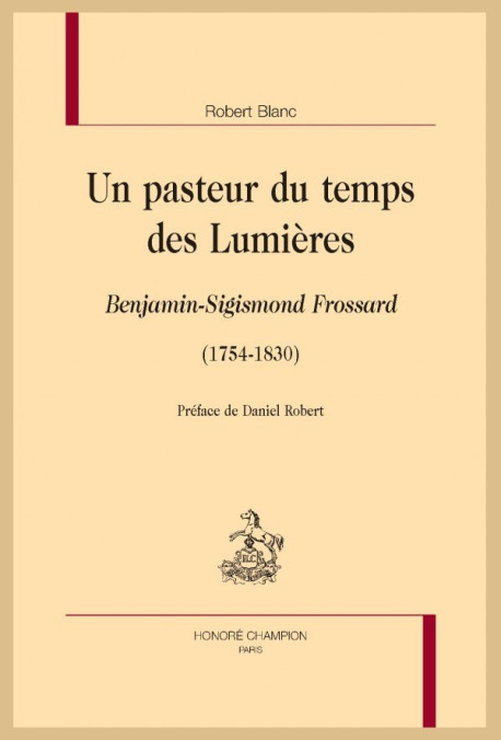 UN PASTEUR DU TEMPS DES LUMIÈRES