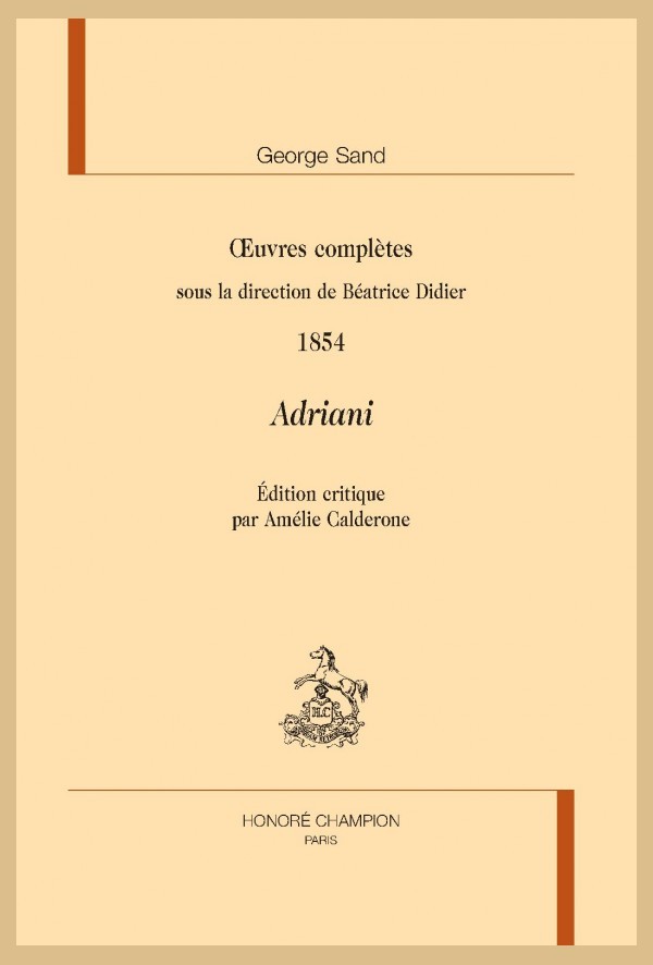 OEUVRES COMPLÈTES. 1854. ADRIANI