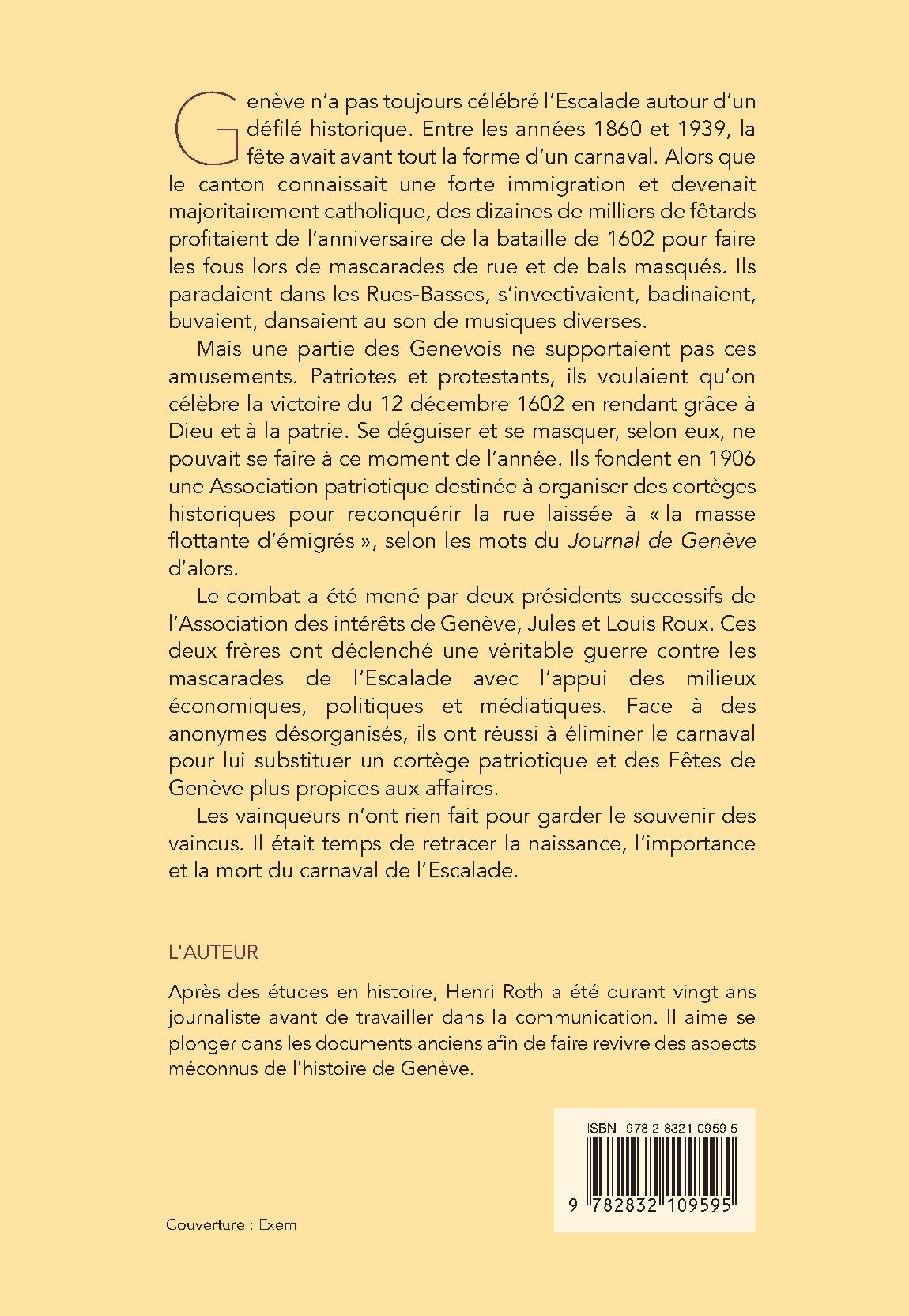 LES MASCARADES OUBLIÉES DE L'ESCALADE