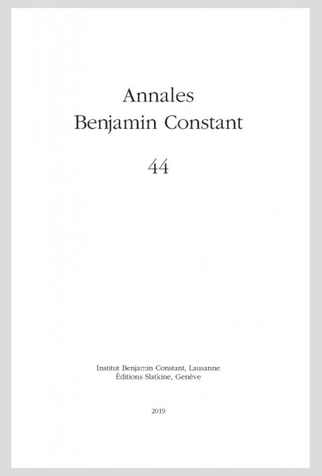 ANNALES BENJAMIN CONSTANT 44