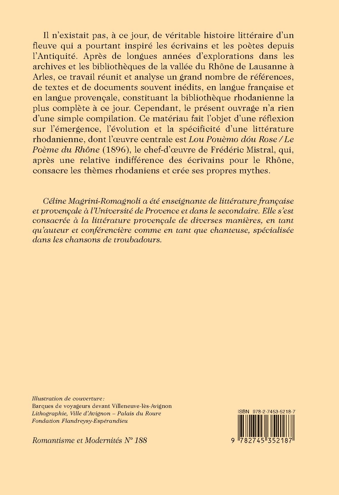 HISTOIRE LITTÉRAIRE DU RHÔNE
