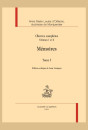 OEUVRES COMPLÈTES I ET II : MÉMOIRES