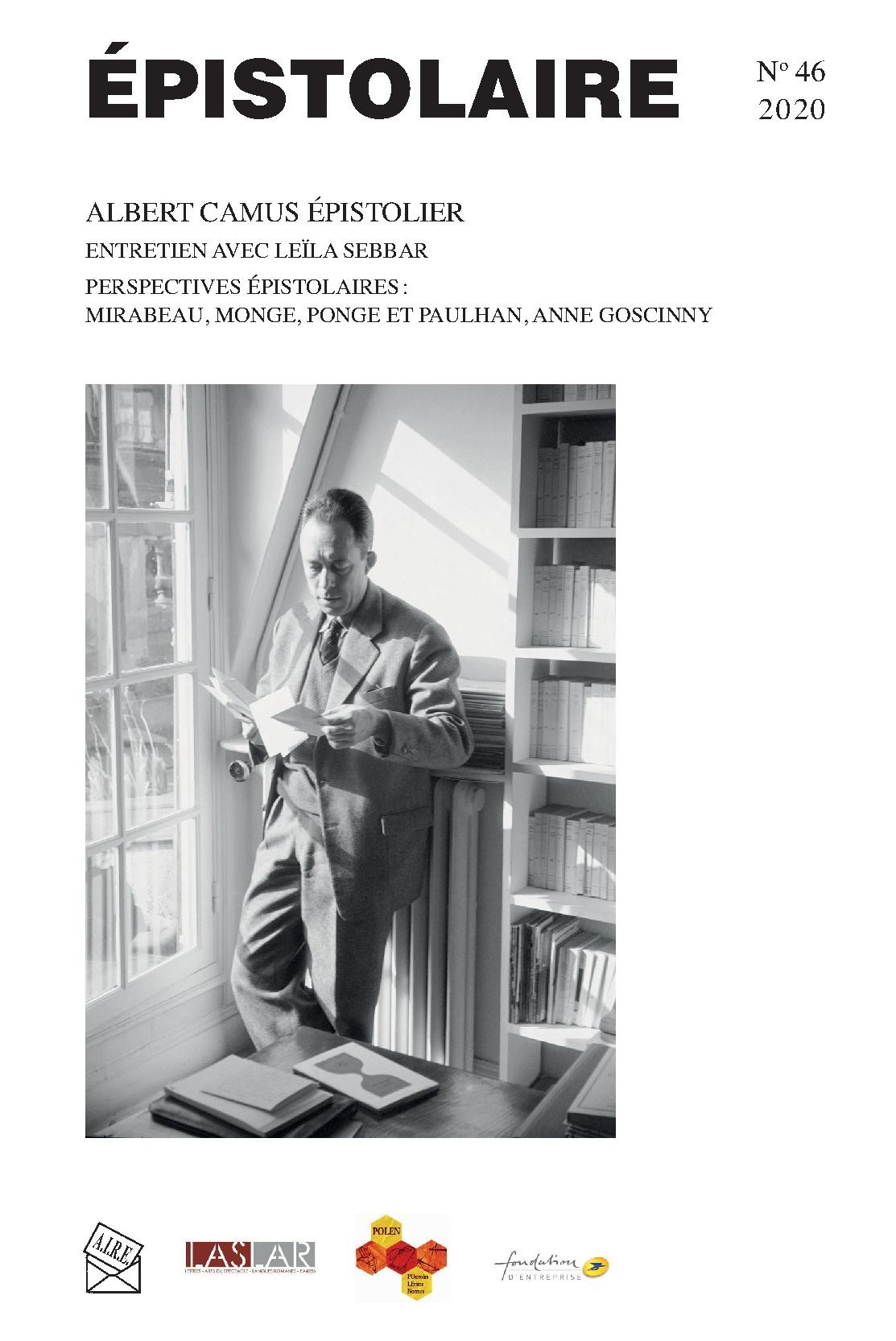 ALBERT CAMUS ÉPISTOLIER